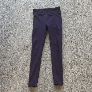 Athleta Girls' High-Waist Purple Leggings